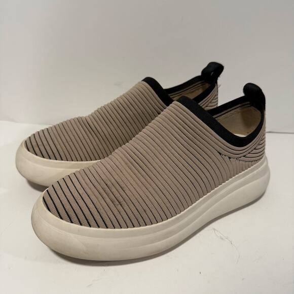 Rag & Bone Brixley Sneakers Cream Black Knit Slip-On Textured Chunky Y2K 90s 40 - Picture 2 of 10